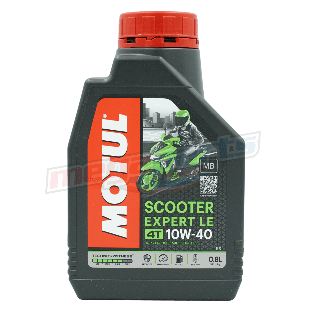 น้ำมันเครื่องรถออโต้ SCOOTER EXPERT LE 4T 10W-40 0.8L (MOTUL) (กึ่งสังเคราะห์)