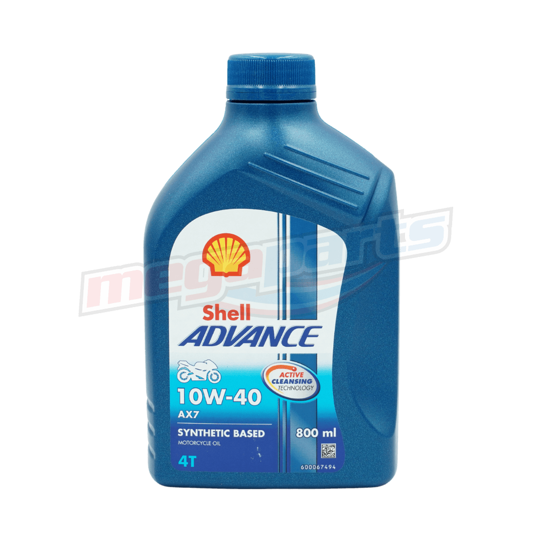 น้ำมันเครื่องรถเกียร์ AX7 4T 10W-40 0.8L (SHELL ADVANCE) (กึ่งสังเคราะห์)