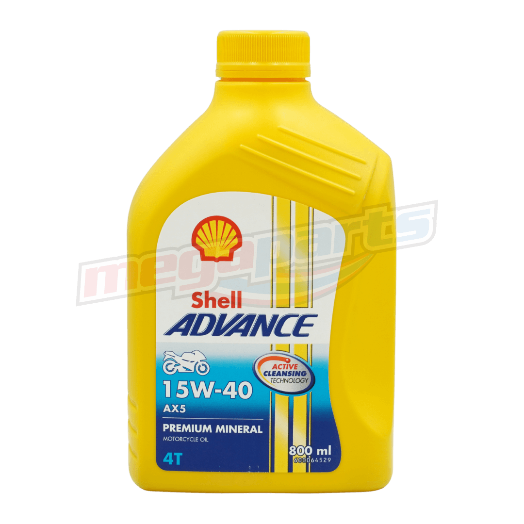 น้ำมันเครื่องรถเกียร์ AX5 4T 15W-40 0.8L (SHELL ADVANCE)