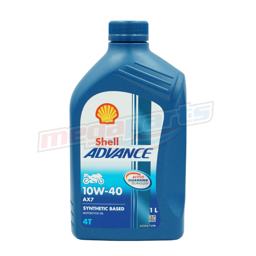 น้ำมันเครื่องรถเกียร์ AX7 4T 10W-40 1L (SHELL ADVANCE) (กึ่งสังเคราะห์)